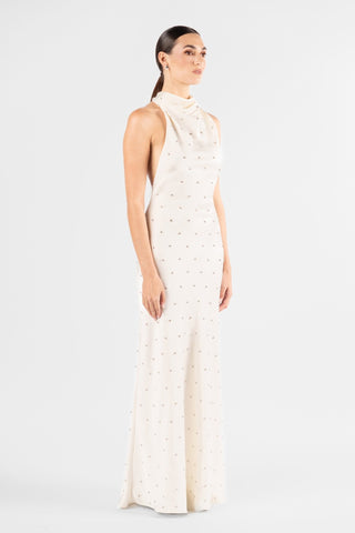 KRISTINA DRESS - IVORY CRYSTAL - One Fell Swoop