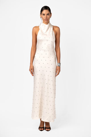 KRISTINA DRESS - IVORY CRYSTAL - One Fell Swoop