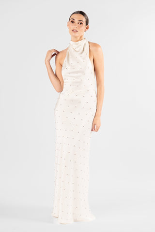 KRISTINA DRESS - IVORY CRYSTAL - One Fell Swoop