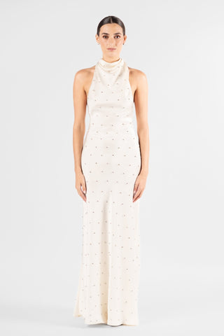KRISTINA DRESS - IVORY CRYSTAL - One Fell Swoop