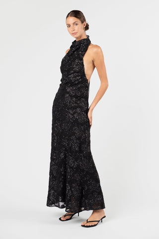 KRISTINA DRESS - NOIR ÉCLAT - One Fell Swoop