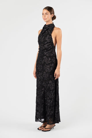 KRISTINA DRESS - NOIR ÉCLAT - One Fell Swoop