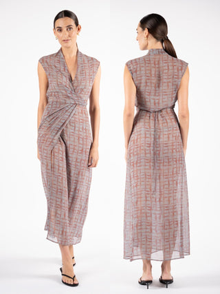 LINEA WRAP MAXI IN INK VEIL - One Fell Swoop
