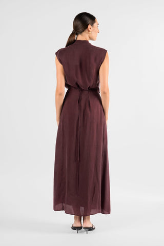 LINEA WRAP MAXI IN SANGRIA - One Fell Swoop