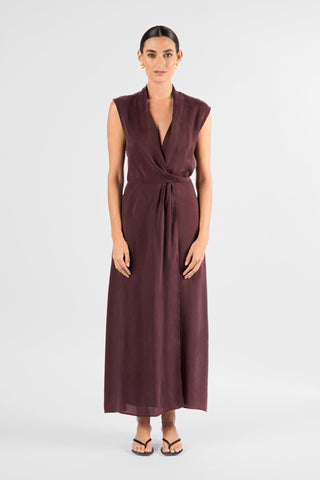 LINEA WRAP MAXI IN SANGRIA - One Fell Swoop