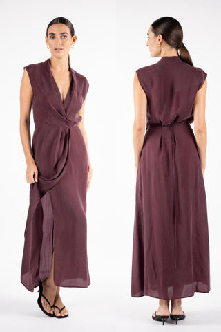 LINEA WRAP MAXI IN SANGRIA - One Fell Swoop