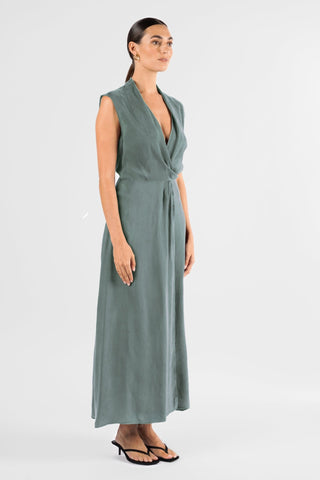 LINEA WRAP MAXI IN VIRIDIAN - One Fell Swoop