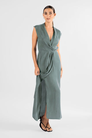 LINEA WRAP MAXI IN VIRIDIAN - One Fell Swoop