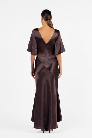 MONI GOWN - AUBERGINE - One Fell Swoop