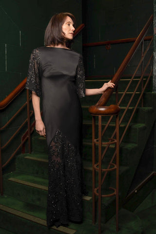 MONI GOWN IN NOIR ÉCLAT - One Fell Swoop