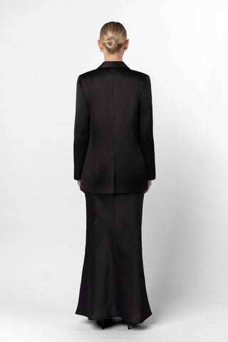 NINA BLAZER JACKET IN OBSIDIAN - MADE TO ORDER - One Fell Swoop