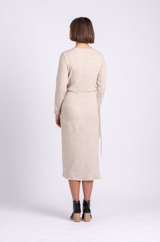 OFS Wrap Dress in Sand Knit - One Fell Swoop