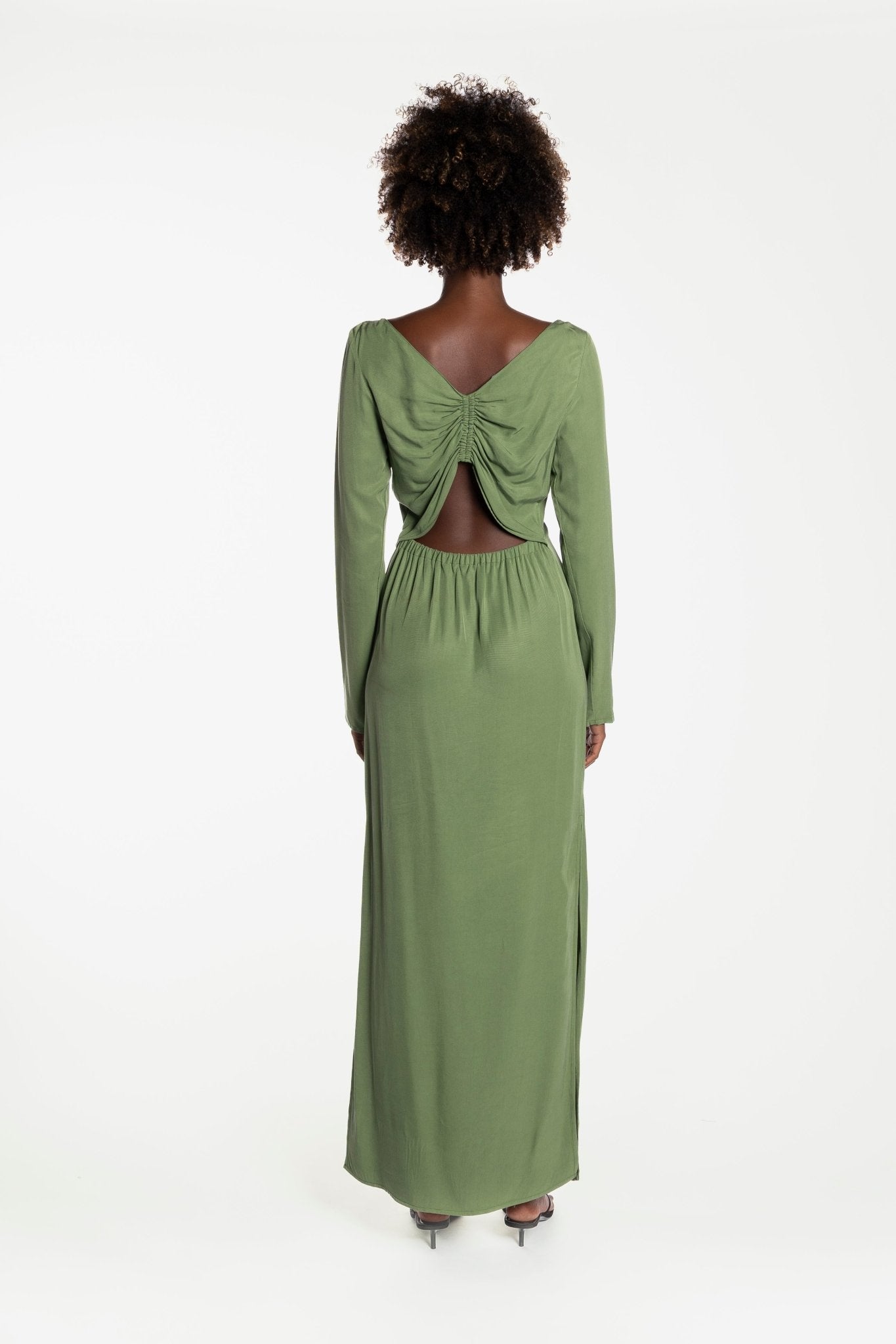 PEGGY GOWN - BAMBOO GREEN PEGGY GOWN - BAMBOO GREEN