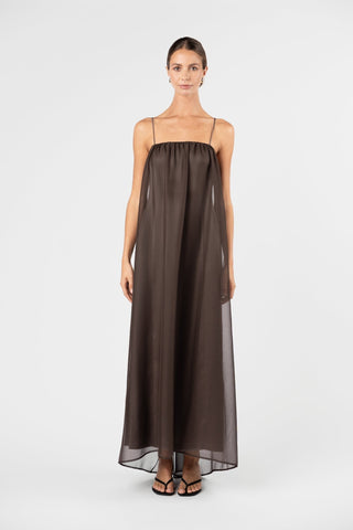TWILIGHT DRESS - TRUFFLE - One Fell Swoop