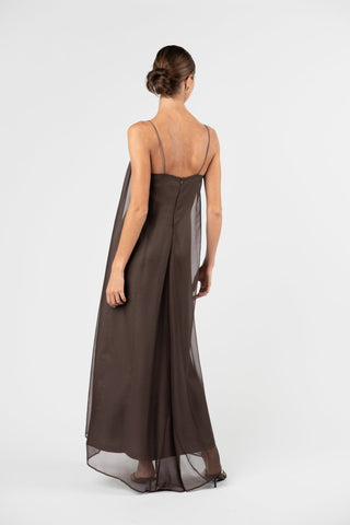 TWILIGHT DRESS - TRUFFLE - One Fell Swoop
