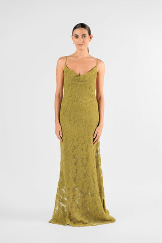 VECTOR MAXI IN PEAR LACE - One Fell Swoop