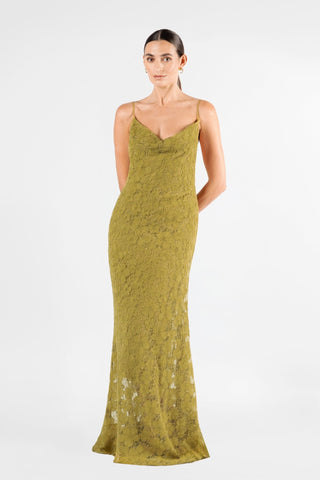 VECTOR MAXI IN PEAR LACE - One Fell Swoop