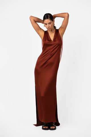 VELARE MAXI - TERRA ROSA SATIN - One Fell Swoop