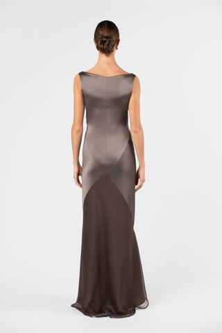 VICTORIA GOWN - TRUFFLE - One Fell Swoop