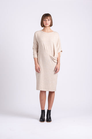 One Fell Swoop Ophelia Knit Dress in Sand