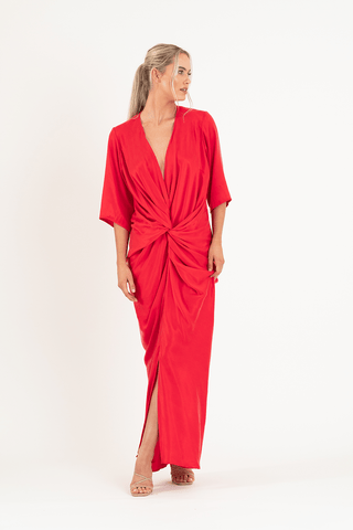 ALEX KIMONO IN ROSSO - One Fell Swoop