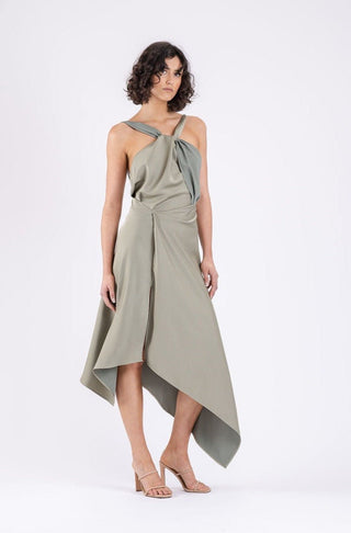 AUDREY DRESS IN SERPENT - One Fell Swoop