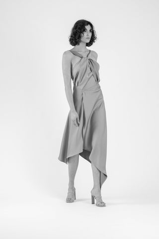 AUDREY DRESS IN SLEEK BLUSH - One Fell Swoop