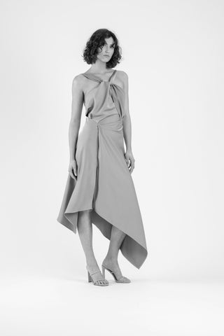 AUDREY DRESS IN SLEEK BLUSH - One Fell Swoop