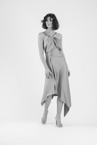 AUDREY DRESS IN SLEEK BLUSH - One Fell Swoop