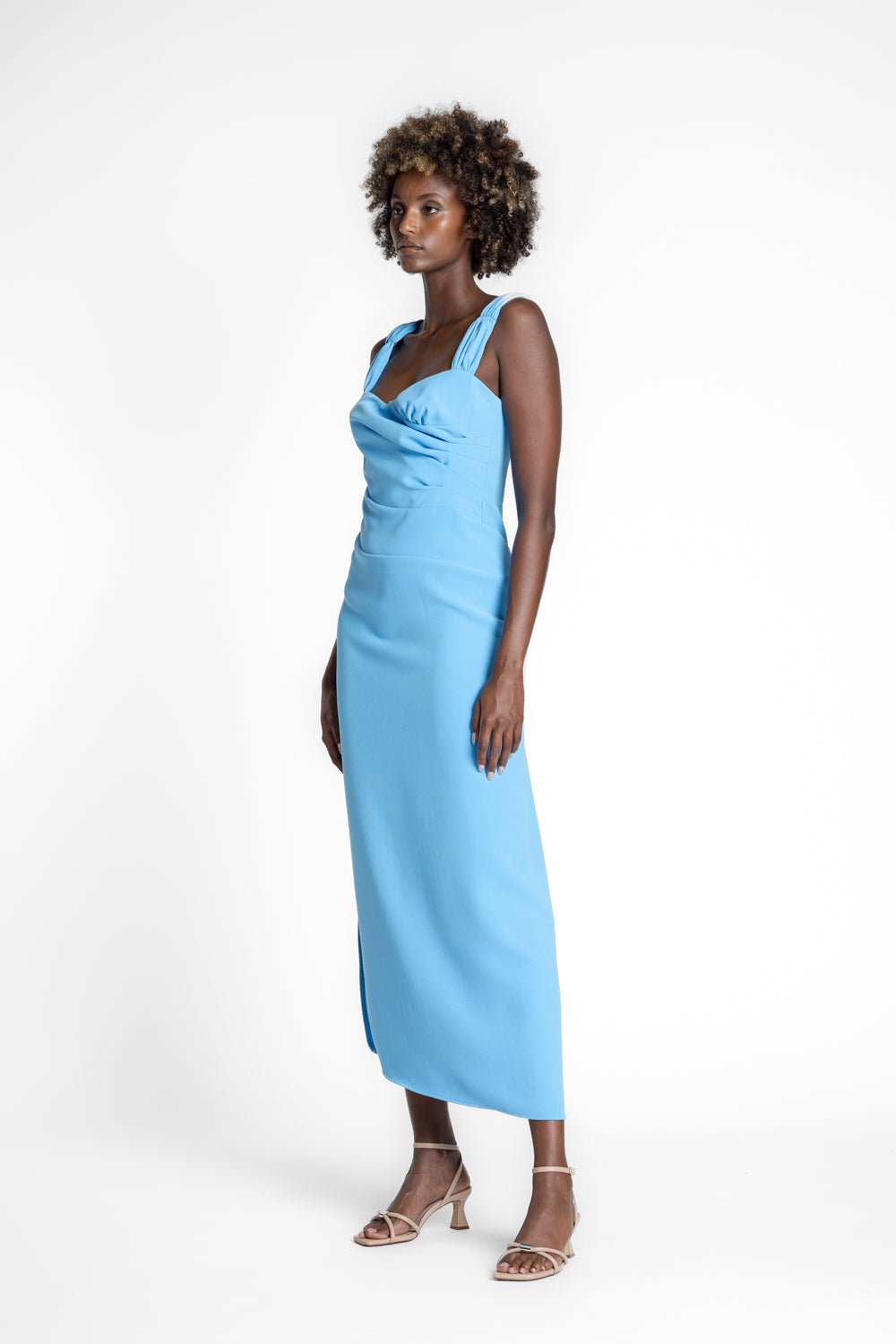 ella blue dresses Ella Linen Dress LittleWomenAtelier