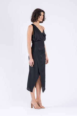 MUSE DRESS IN BLACK AIR - One Fell Swoop