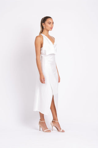 MUSE DRESS IN WHITE ON WHITE - One Fell Swoop