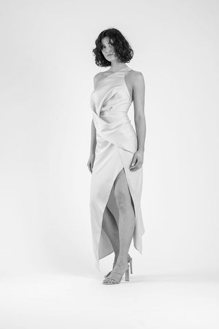 PHILLY DRESS IN RUNWAY WHITE MATTE - One Fell Swoop