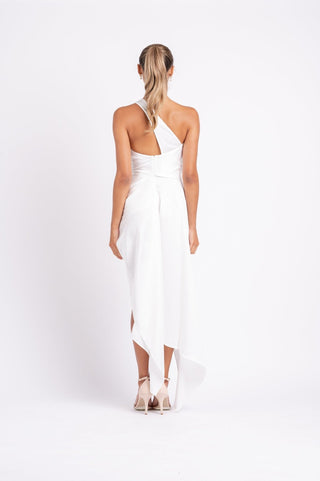 PHILLY DRESS IN WHITE ON WHITE - One Fell Swoop