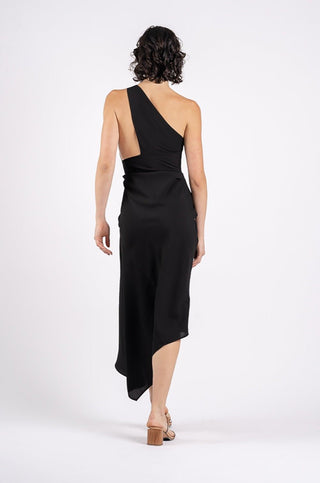 TEMPTATION DRESS IN BLACK TEXTURE - One Fell Swoop
