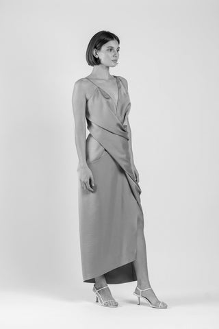 THE STATUS DRESS IN RUNWAY WHITE MATTE - One Fell Swoop