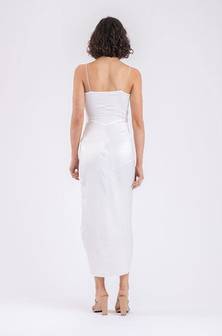 THE STATUS DRESS IN WHITE ON WHITE - One Fell Swoop