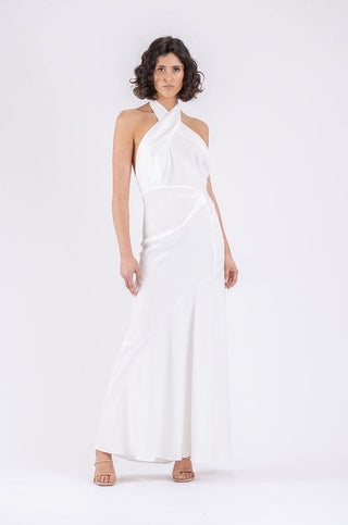 ZION MAXI IN RUNWAY WHITE MATTE - One Fell Swoop